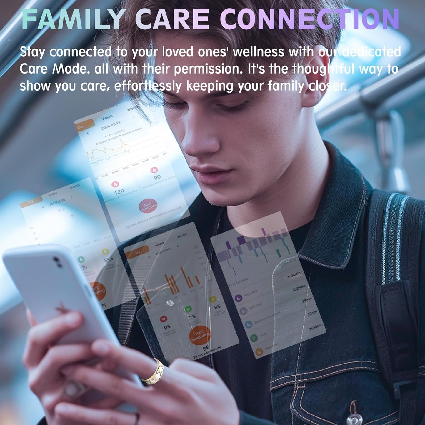 Smart Health Ring for Women & Men,Fitness Tracker Ring,with Heart Rate,Sleep,Blood Oxygen, BloodPressure,HRV & Cycles,IP68 Waterproof,iOS/Android, No Subscription.(White,9)