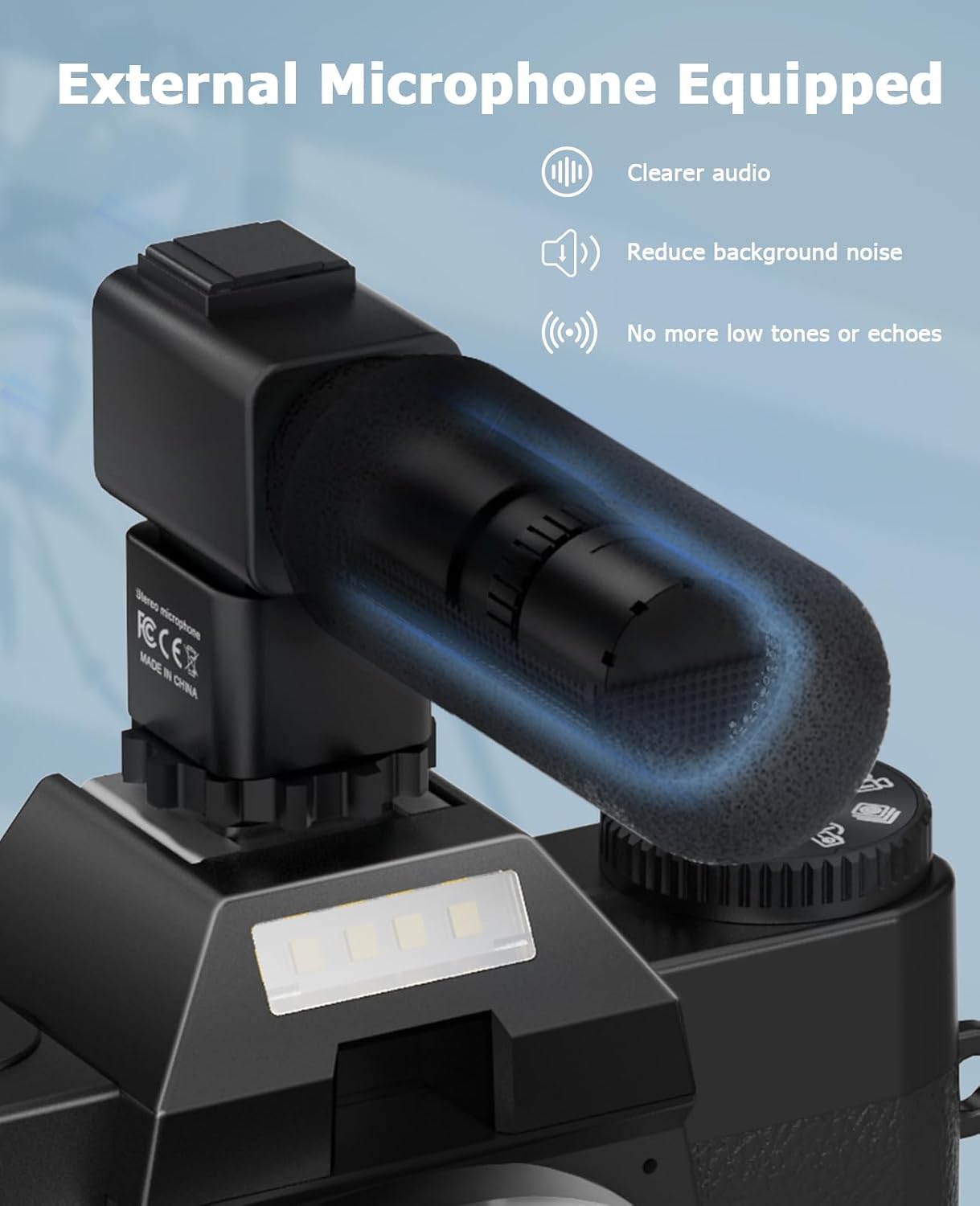 FLATIC Cameras for Photography, 6K 64MP Digital Camera with WiFi & Microphone for Youtuber, 16X Zoom Vlogging Camera with 180°Flip Screen, 64GB Card, 2 Batteries, Macro & Wide-Angle Lens, Card Reader