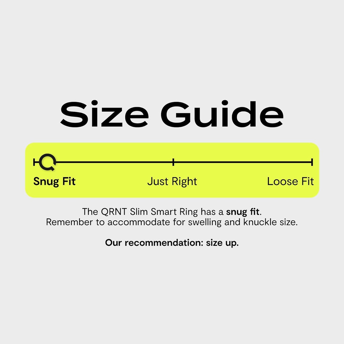 QALO QRNT Slim Smart Ring – Snug Fit – Size Up – Water-Resistant Titanium Fitness Tracker, Tracking for Sleep, Steps, HRV, Women's Health, No Subscription Fee, iOS & Android Compatible (Gold, 11)