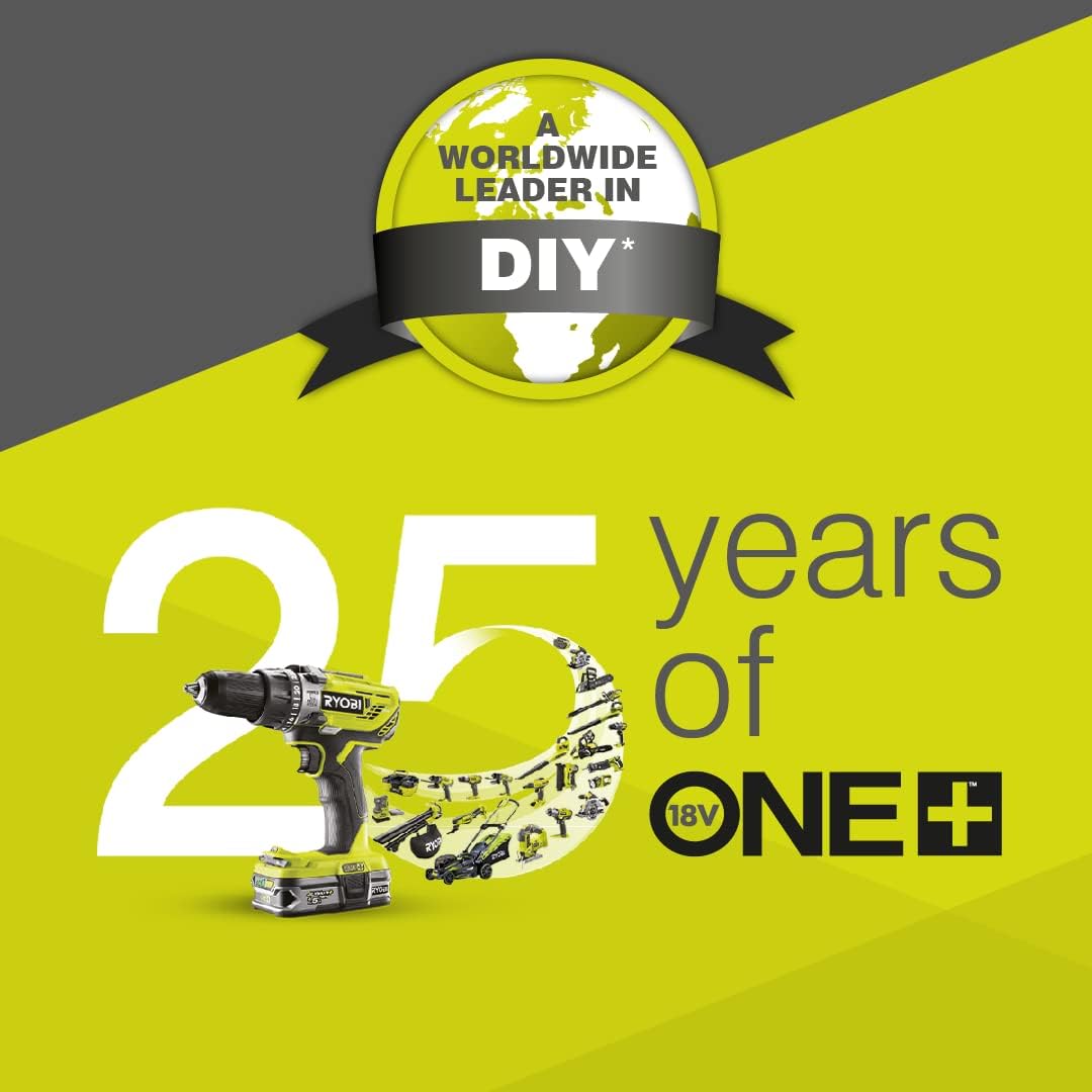 RYOBI 18V ONE+ OLM1833B Cordless Lawnmower - 33cm Cutting Width, Without Battery & Charger, Compact for Small Lawns