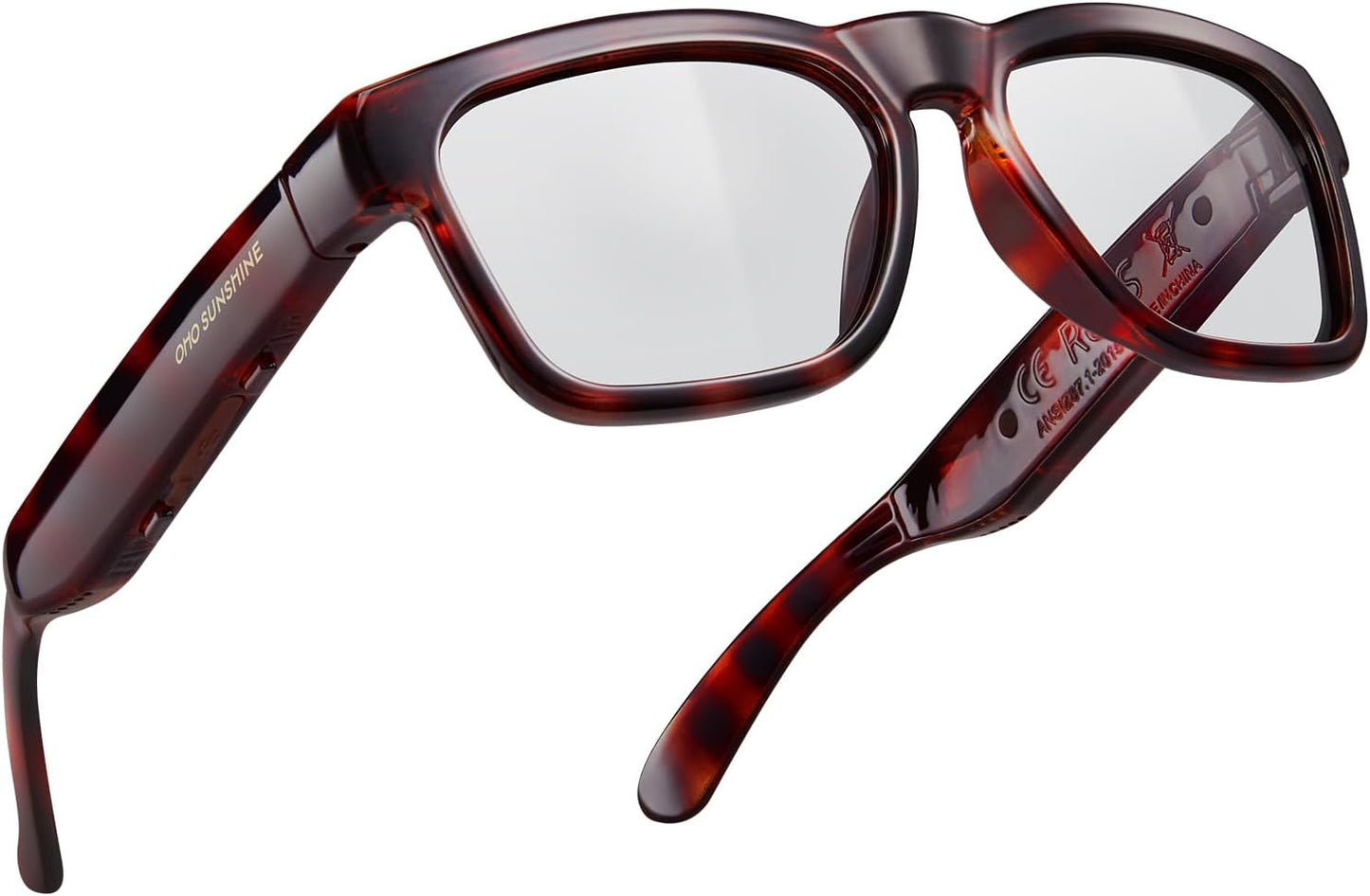 OhO sunshsine AI Glasses, Bluetooth Audio Sunglasses with 10H Playtime, ChatGPT Translation Water Resistant Open Ear Glasses