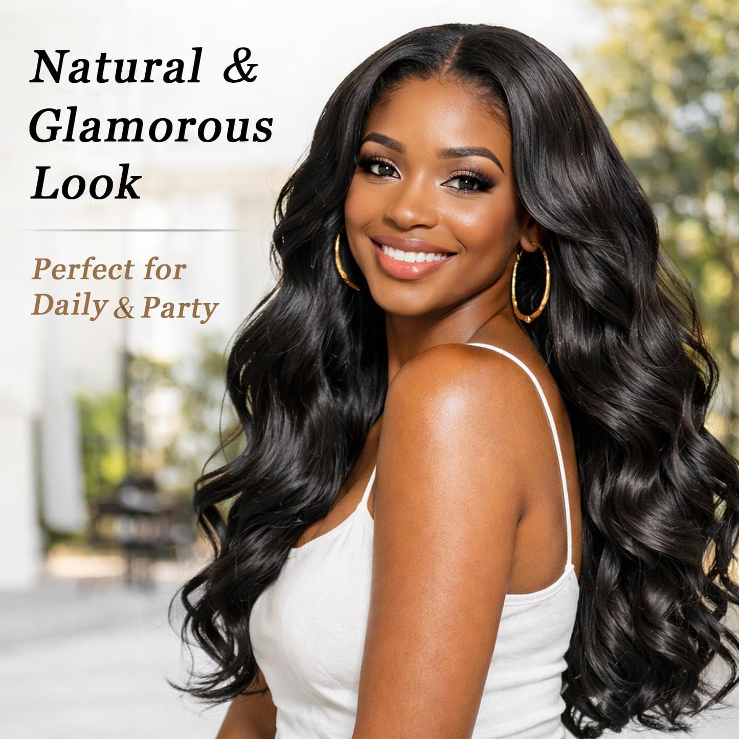 Body Wave Human Hair Bundles 24 26 28 Inch 14A Brazilian Hair Body Wave 3 Bundles 100% Unprocessed Virgin Hair Sew In Bundles Double Weft Soft And Thick Ends Natural Color