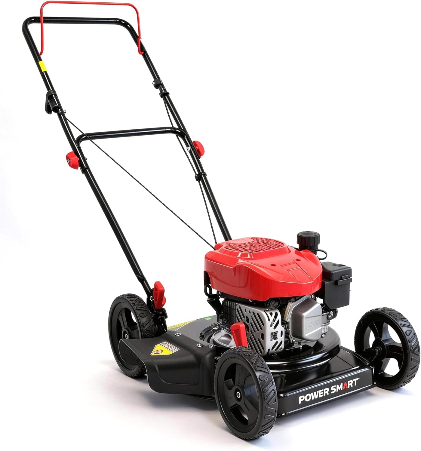PowerSmart 18-Inch Gas Push Lawn Mower with 144cc 4-Cycle OHV Engine, Side-Discharge, 5-Position Adjustable Cutting Height (DB8618C)