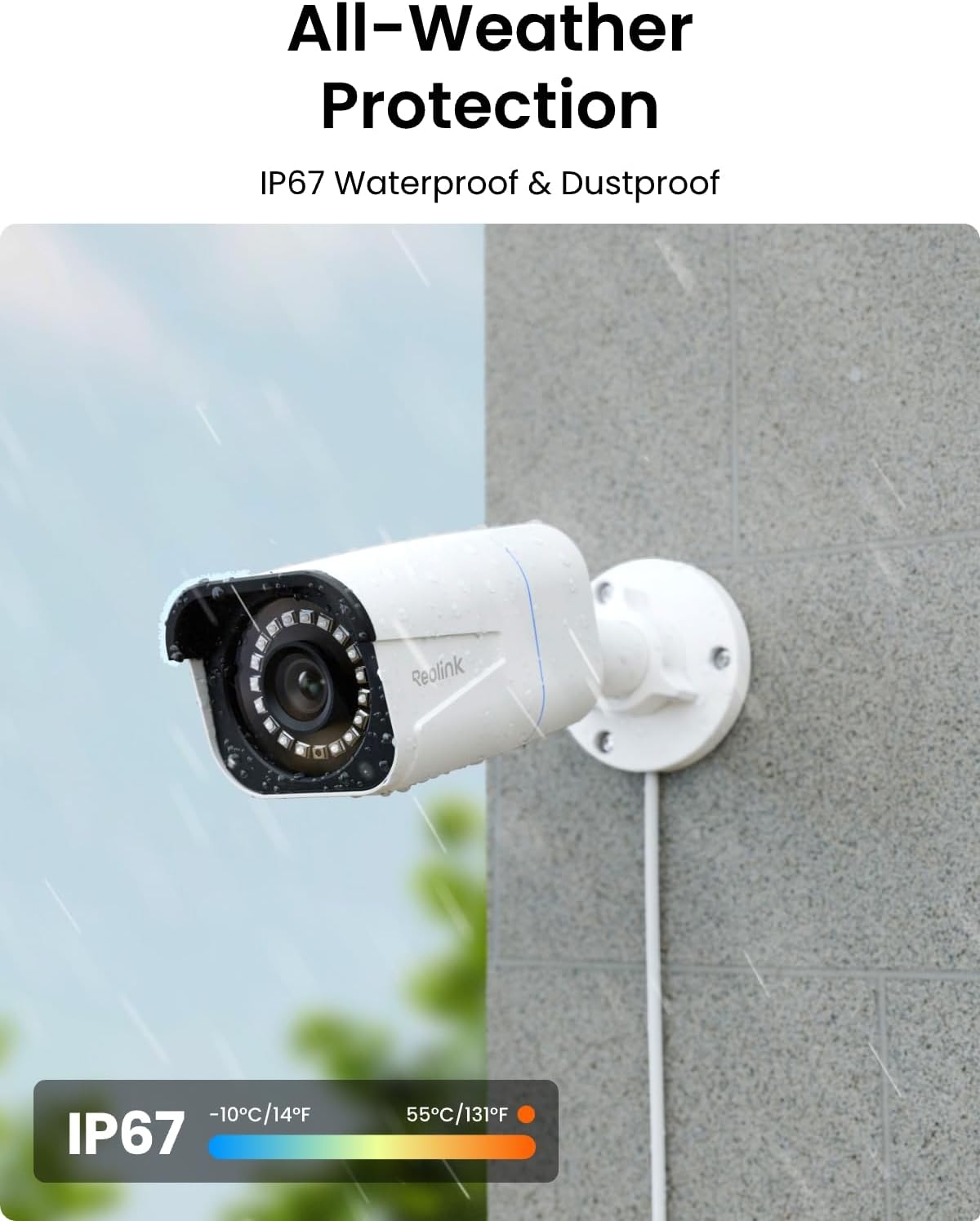 REOLINK 8CH 4K Security Camera System, 6pcs H.265 Bullet Wired PoE Cameras for Home Security Outdoors, Smart Person Vehicle Detection, 8CH NVR Recorder with 2TB HDD for 24-7 Recording, RLK8-800B6