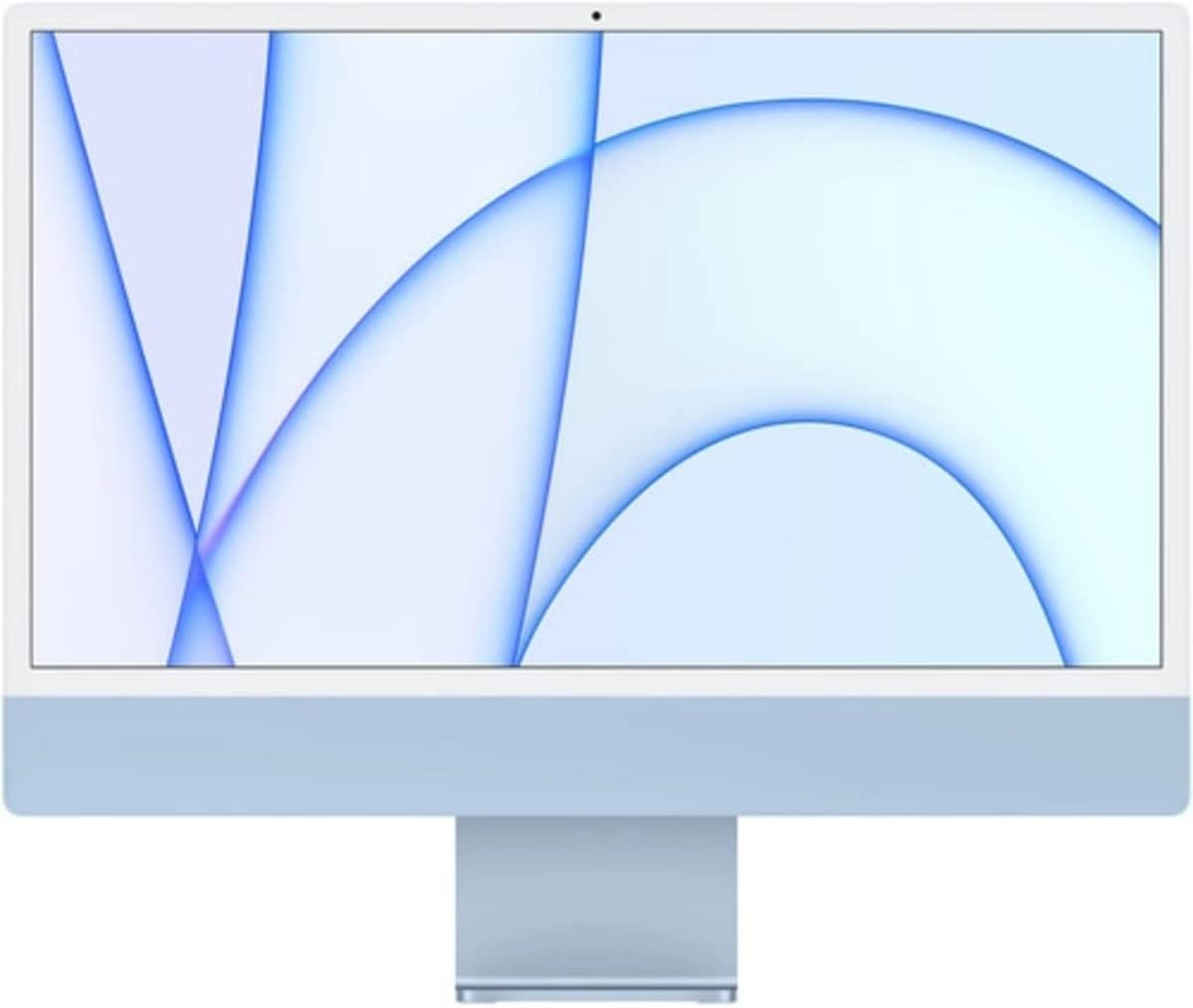 2021 Apple iMac with Apple M1 Chip with 8-core CPU (24-inch, 8GB RAM, 256GB SSD Storage) (QWERTY English) Blue (Renewed)