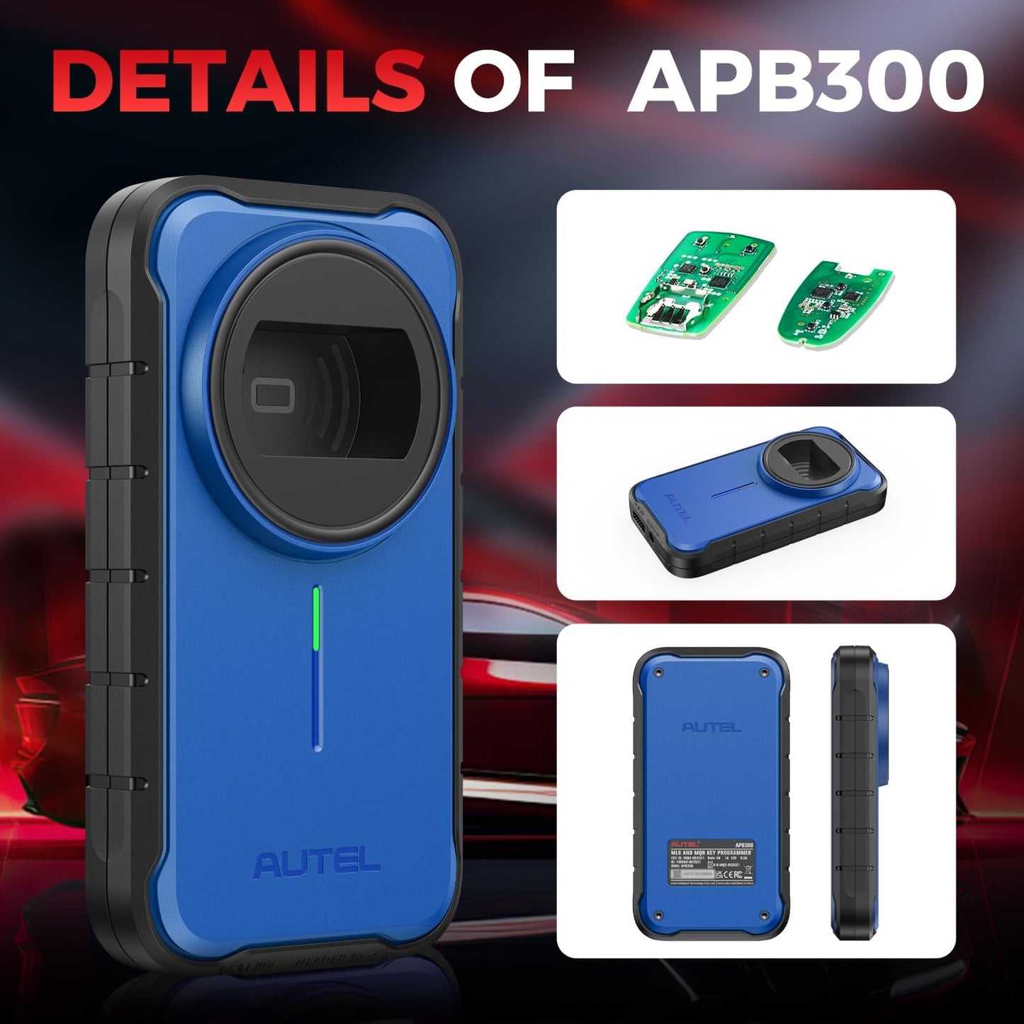 2026 Autel MaxiIM APB300 *** Pl0gra-mer I-O Tool Accessory, for VW Audi Po.rsche Be.ntley La.mborgh.ini M L B & M Q B Models, Works with Autel Scanner IM508 IM508S IM608 PRO 2 IM608S II