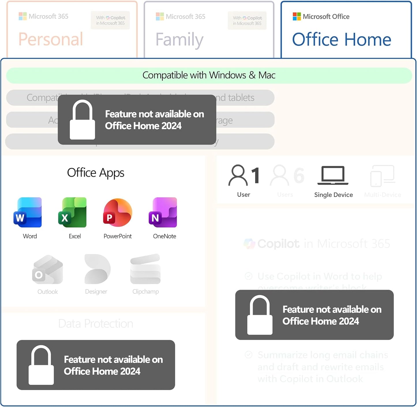 Microsoft Office Home 2024 | Classic Office Apps: Word, Excel, PowerPoint | One-Time Purchase for a single Windows laptop or Mac | Instant Download