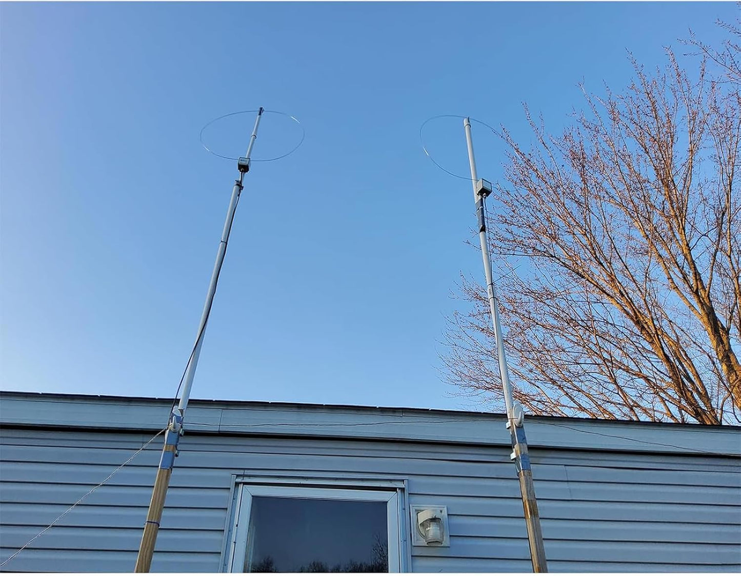 K-480WLA Portable Shortwave Radio Active Loop Antenna 0.5MHz-500MHz Full Band Radio Antenna LW/MW/SW/FM/VHF/HF/Air 6 Meters 30dBi SDR Ham Radio Antenna with 1800mAh Battery（10 Meters Feeder）