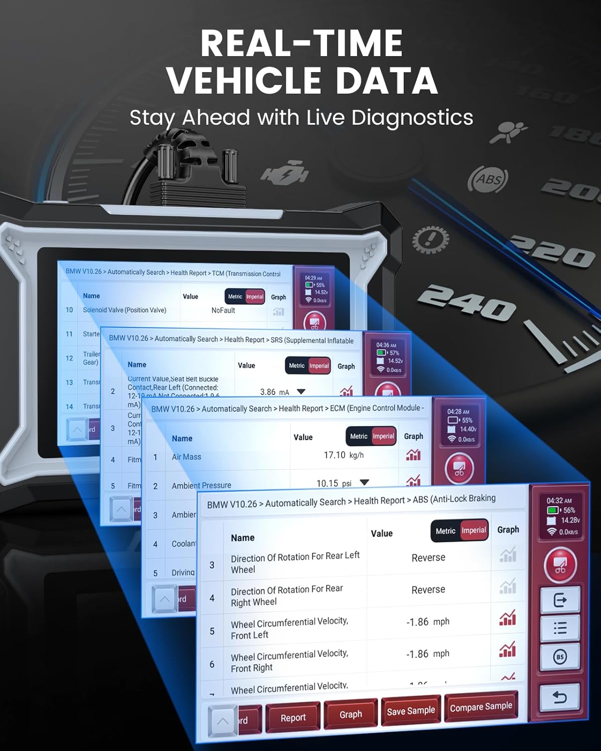 ANCEL DS100 OBD2 Scanner: Fix Check Engine, ABS, SRS & Transmission Issues with 7 Resets (Oil/Brake/BMS/SAS/ABS Bleeding/Throttle/Gear Learning), Lifetime Updates, Code Reader for All Cars 1996+