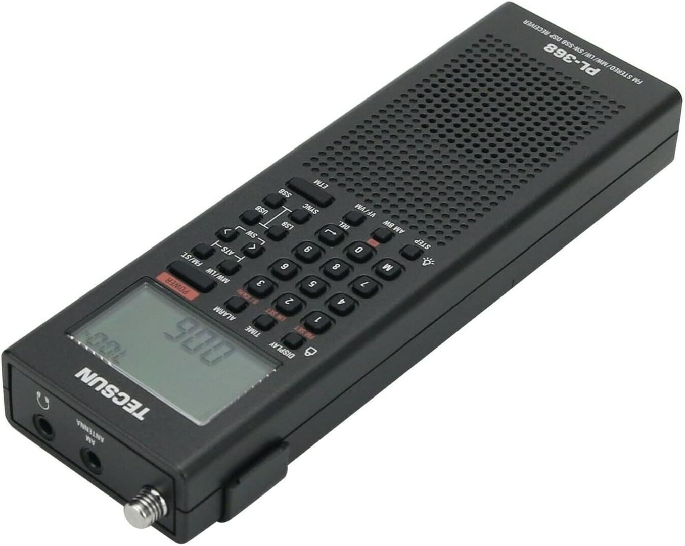 Tecsun Digital PL368 AM/FM/LW/SW Worldband Radio with Single Side Band Receiver (Black)