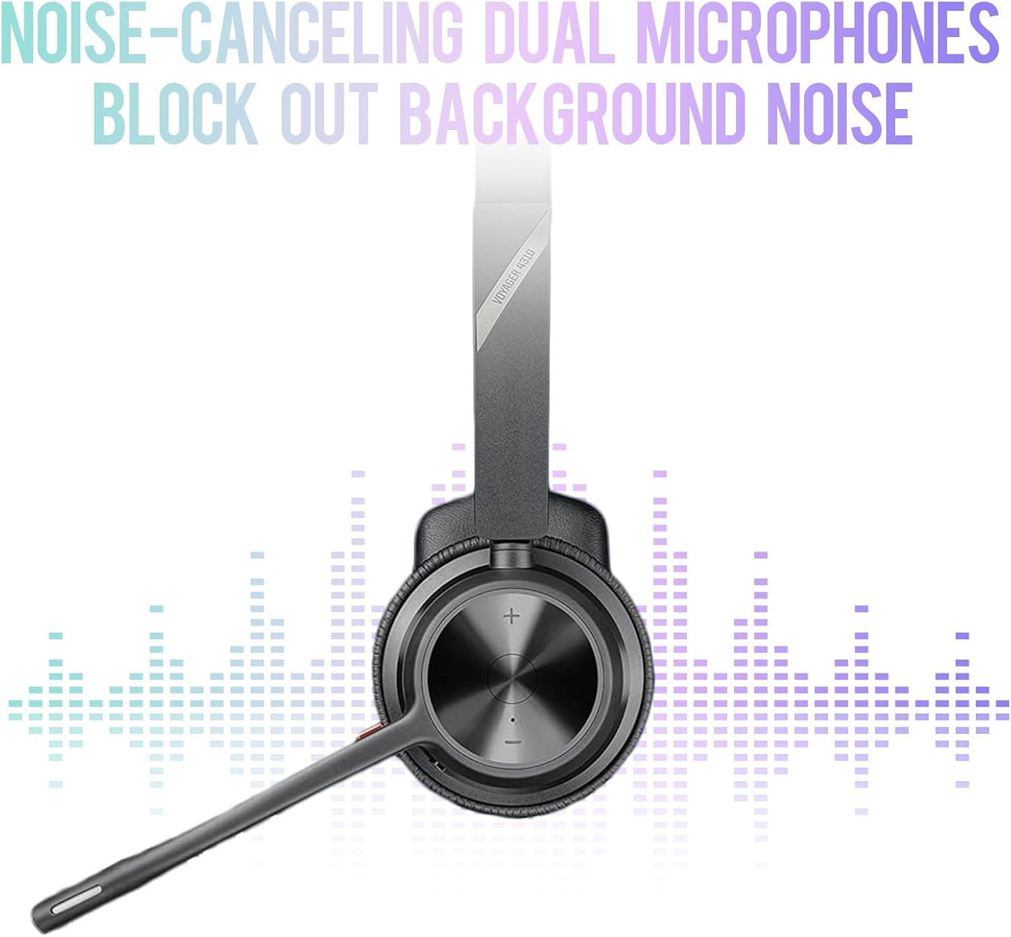 Poly Voyager 4310 UC Wireless Headset & Charge Stand - Single-Ear Headset, Connects PC/Mac/Mobile Phone via Bluetooth with USB-C to A Adapter & USB C Dongle & USB A-C Cable & Storage Bag
