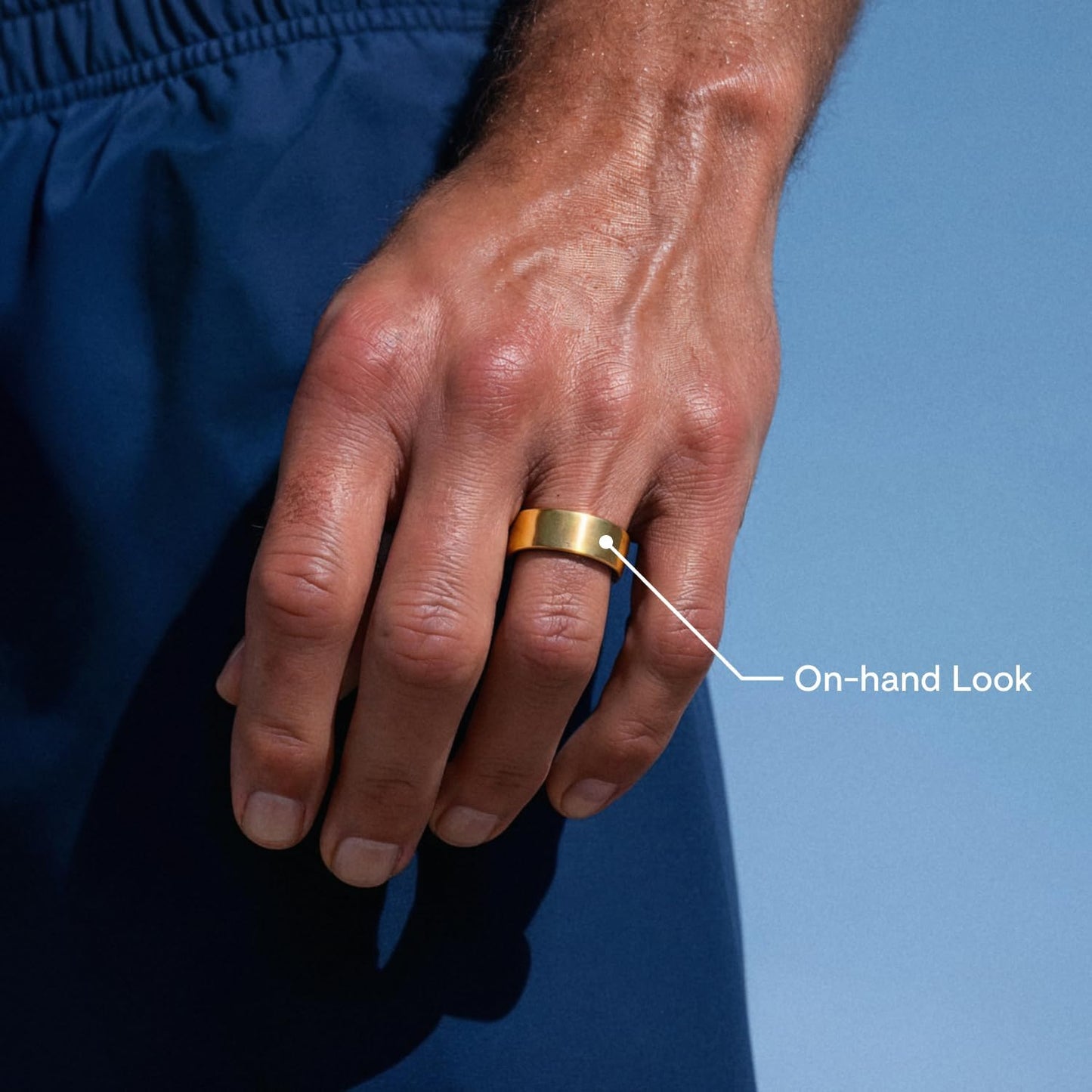 QALO QRNT Slim Smart Ring – Snug Fit – Size Up – Water-Resistant Titanium Fitness Tracker, Tracking for Sleep, Steps, HRV, Women's Health, No Subscription Fee, iOS & Android Compatible (Gold, 11)