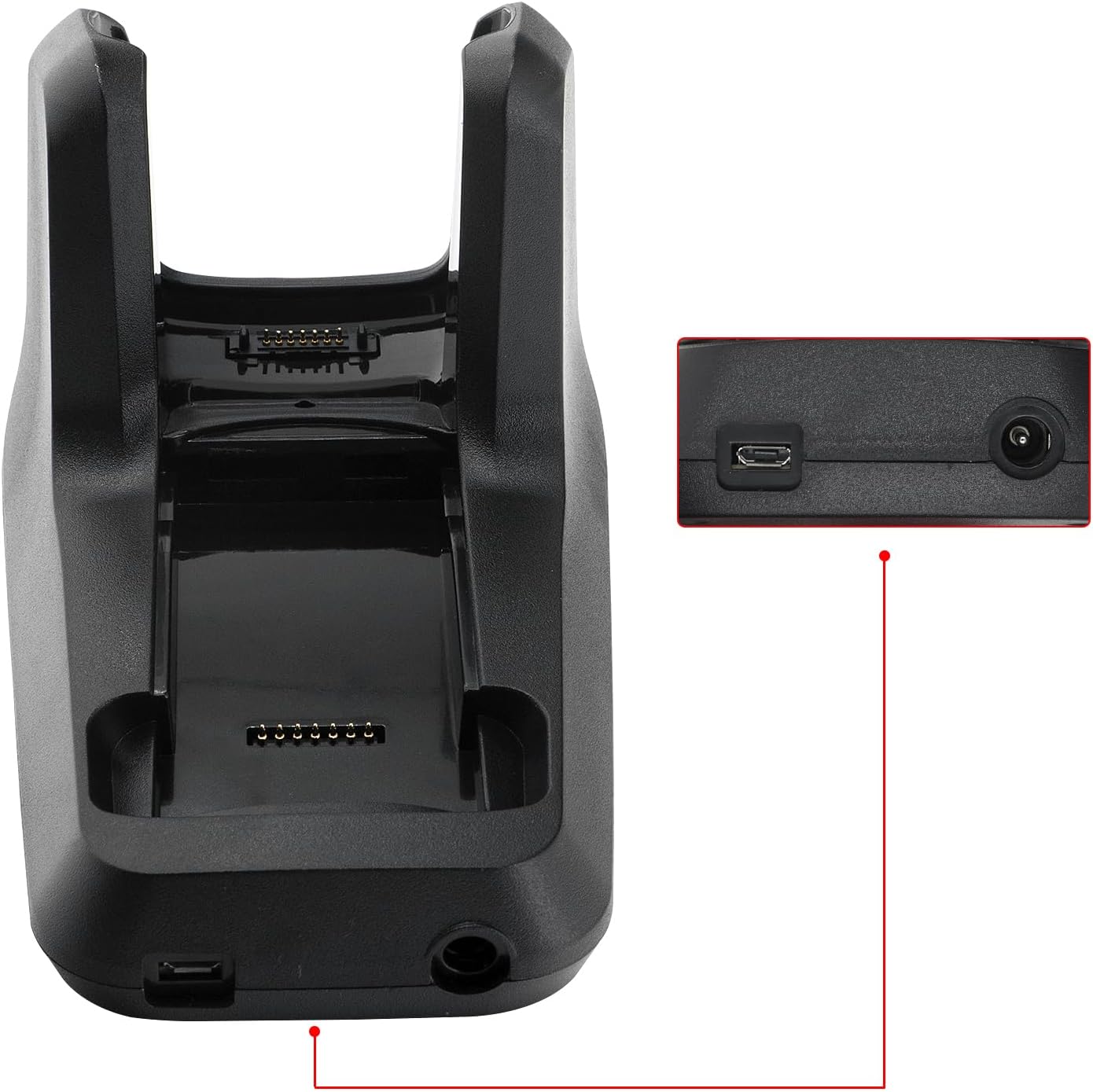 Charger Cradle for Zebra MC3300 MC3300x MC3300ax MC3400 MC330K MC330M MC330L MC333R MC3450 Barcode Scanner, CRD-MC33-2SUCHG-01, Single Slot Charging Dock & Communication Station