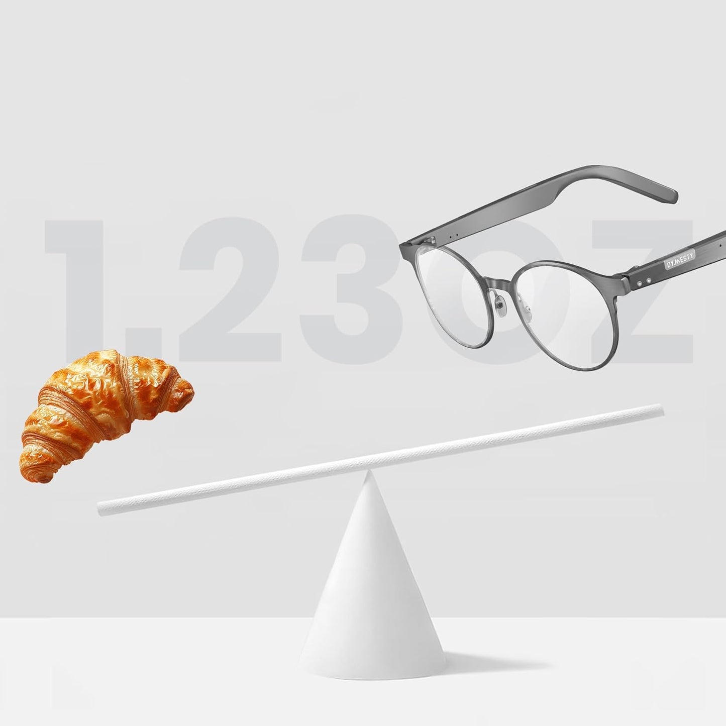 AI Smart Glasses,Titanium Frame,Real-Time Translation,Recording Glasses with ChatGPT,Bluetooth Audio Glasses, 48H Battery Life for Men and Women,Gray