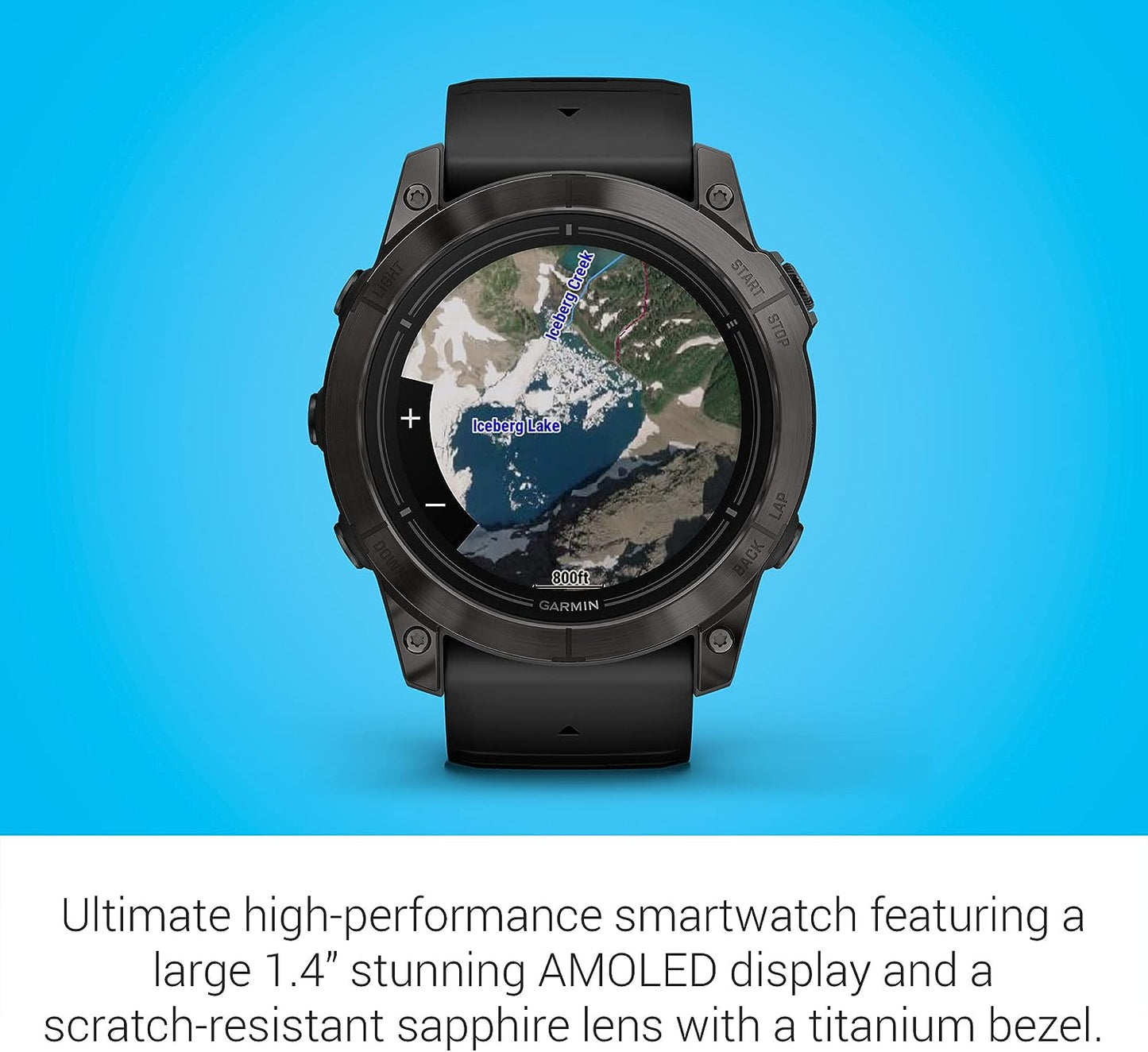 Garmin epix Pro (Gen 2) Sapphire Edition, 51mm, High Performance Smartwatch, Advanced Training Technology, Built-in Flashlight, Black (Renewed)