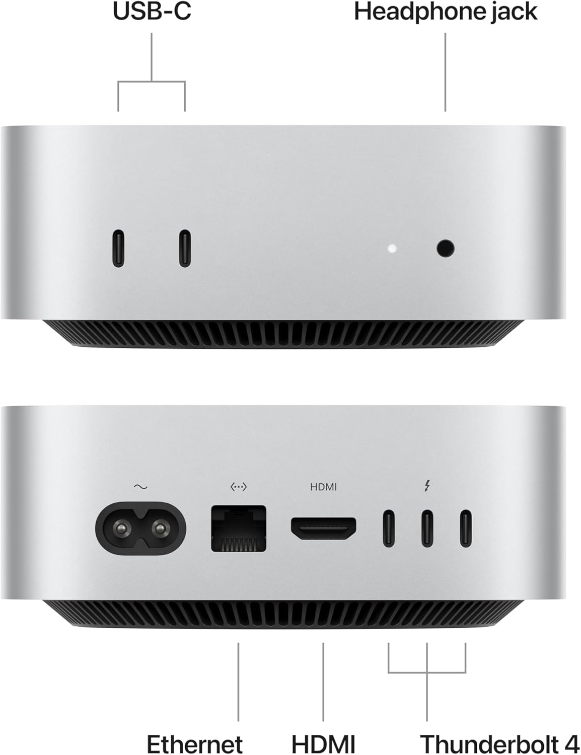 Apple 2024 Mac mini Desktop Computer with M4 chip with 10‑core CPU and 10‑core GPU: Built for Apple Intelligence, 16GB Unified Memory, 512GB SSD Storage, Gigabit Ethernet. Works with iPhone/iPad