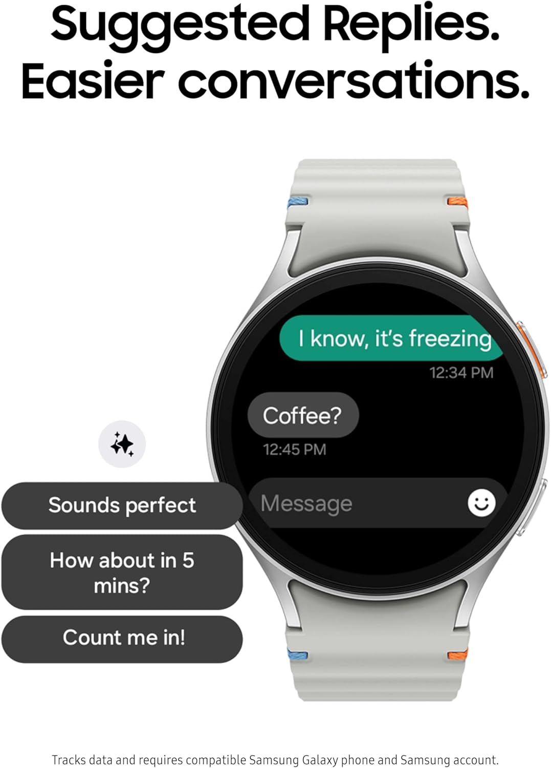 SAMSUNG Galaxy Watch 7 40mm Bluetooth AI Smartwatch w/Energy Score, Wellness Tips, Heart Rate Tracking, Sleep Monitor, Fitness Tracker, 2024, SM-L300NZECXAA Cream (Renewed)