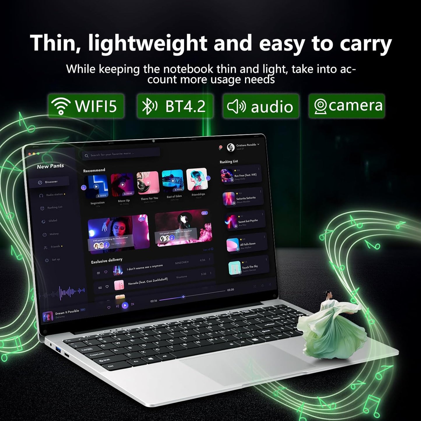 15.6" Laptop Computer DDR4 8GB RAM 256GB SSD,traditional laptop computers with N4000 (Up to 2.60 GH) 15.6 Inch FHD Display 1920*1080,Lightweight Lap top-For Students/Commuters/Business Professionals