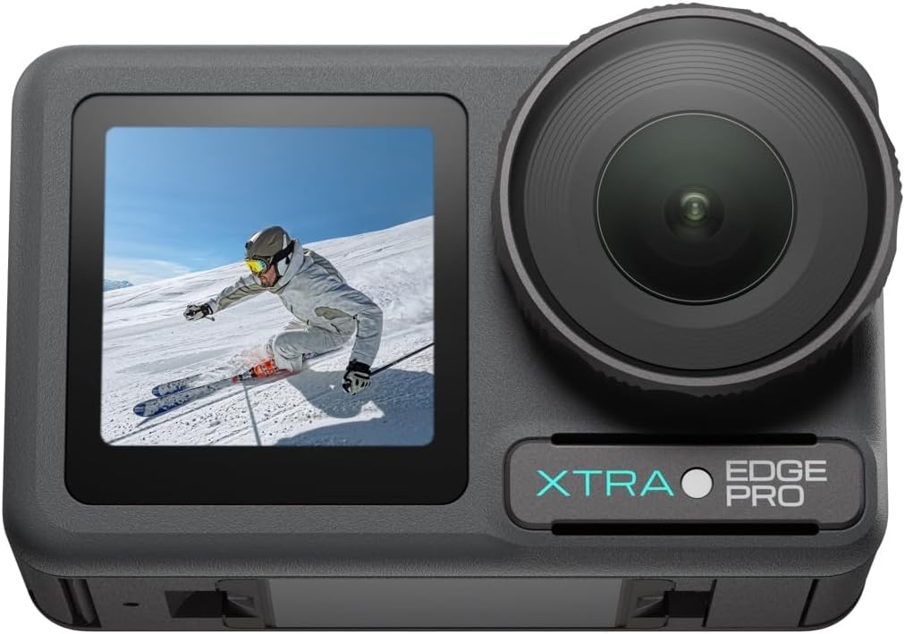 Pro Action Camera - 1/1.3" Sensor, 65ft Waterproof, 216-Min Battery, 4K/120fps Night Video, Smart Tracking, 32x Slow Motion for Outdoor Sports Vlogging Camera