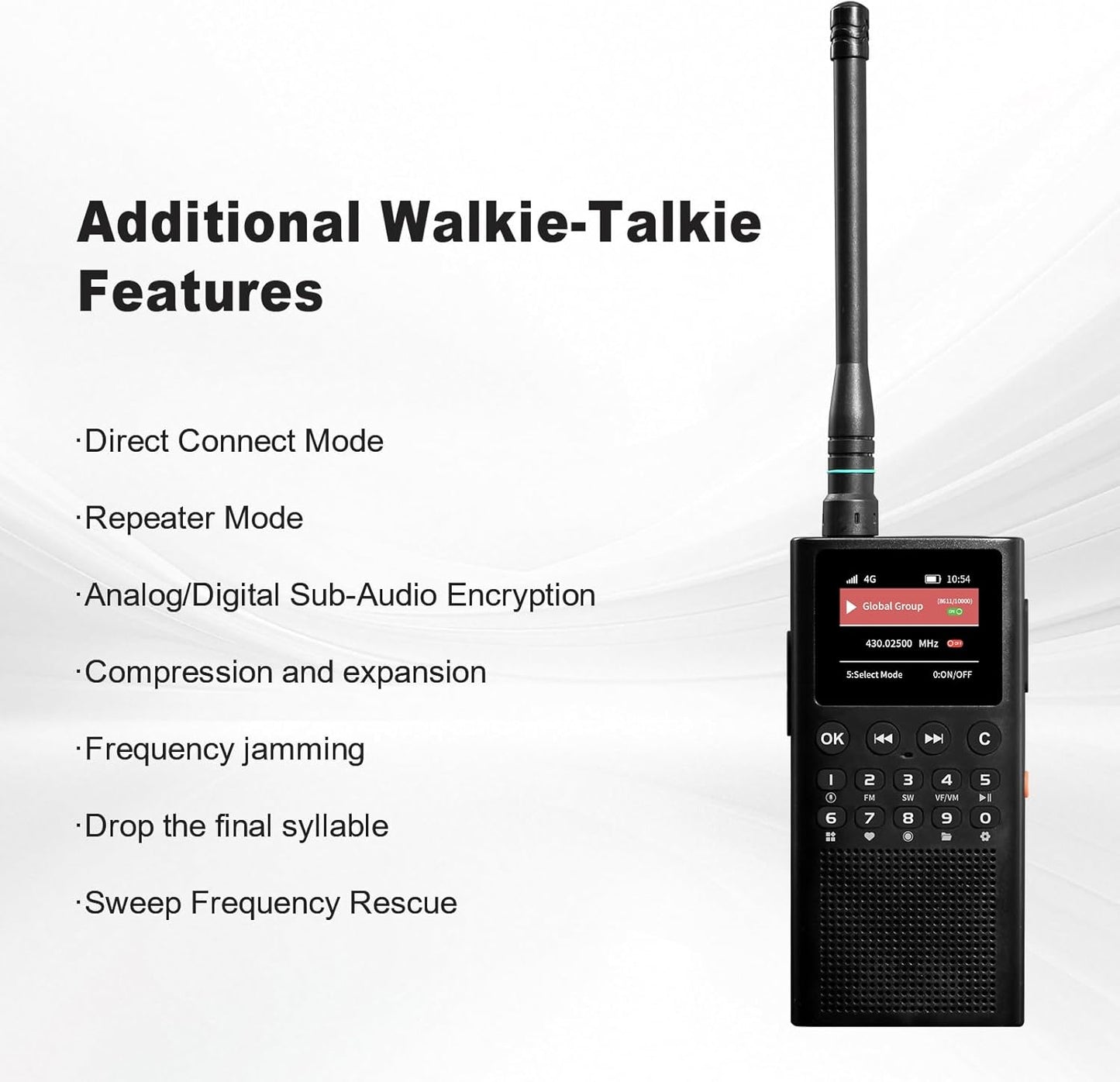 Choyong WT2 4G+WiFi Unlimited Range Rapid Walkie Talkies 50,000+km Long Range PoC with SIM Cards Global Two Way Radios