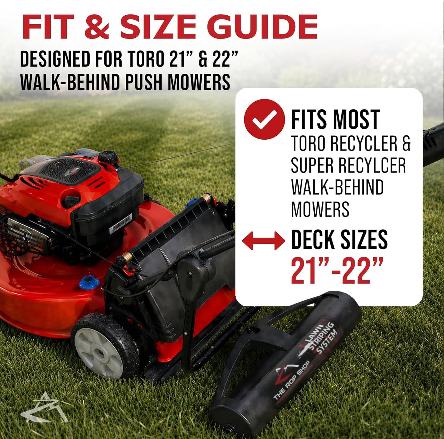 The ROP Shop Lawn Striping Kit for Toro 20601 - Fits 21" and 22" Toro Walk-Behind Mowers