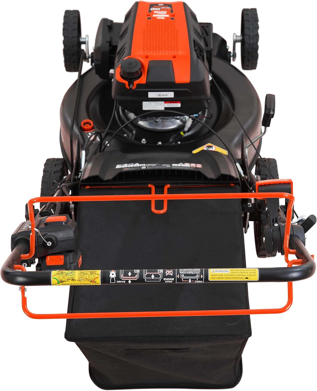 24 in. 201cc Electric Start Select PACE 6 Speed CVT High Wheel RWD 3-in-1 Gas Walk Behind Self Propelled Lawn Mower w/Blower