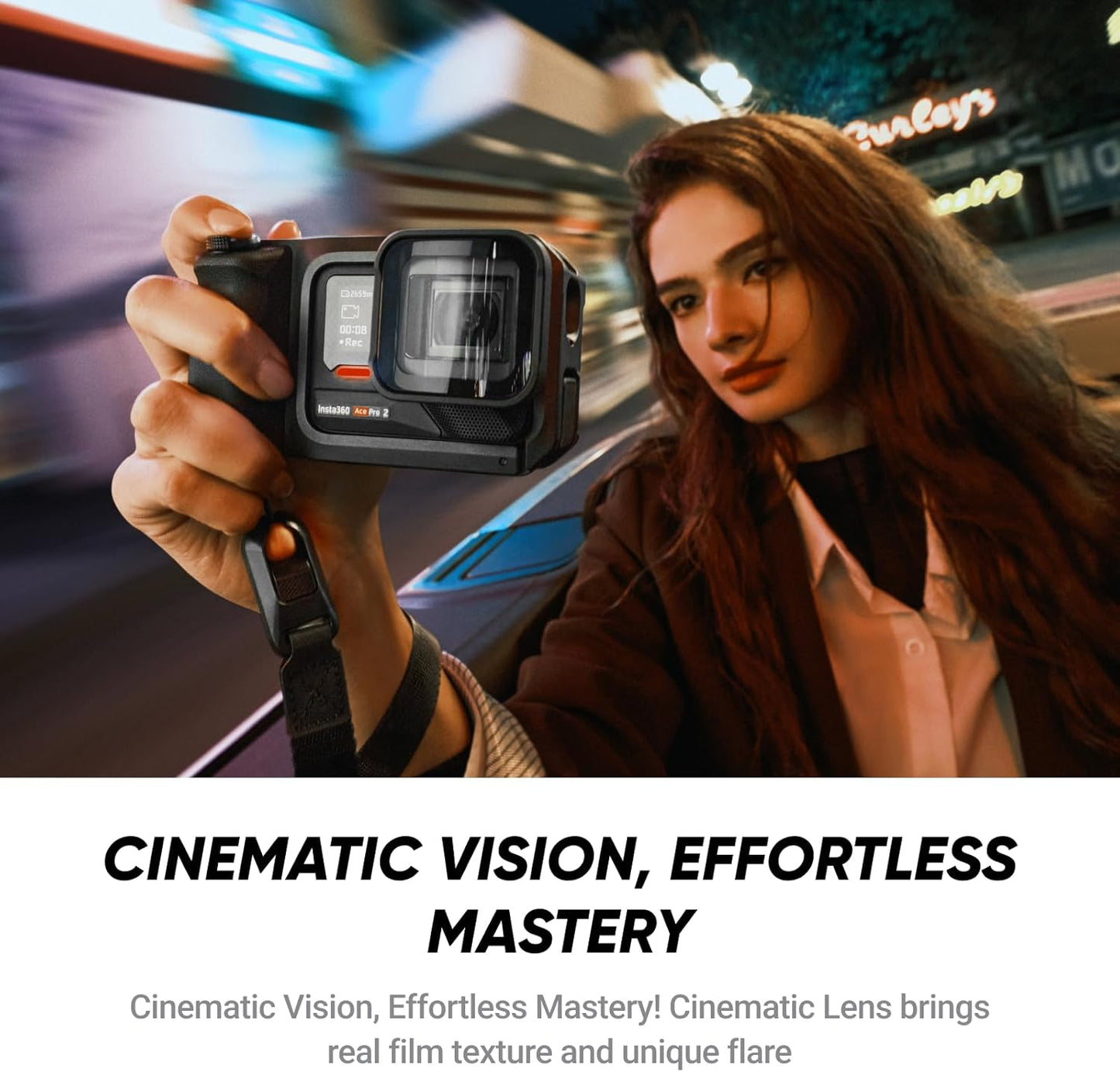 Insta360 Ace Pro 2 Videography Bundle Limited Edition - 8K Waterproof Action Camera, Co-Engineered with Leica, 1/1.3" Sensor, Xplorer Grip Pro Kit for Street Photography, Cinematic Lens