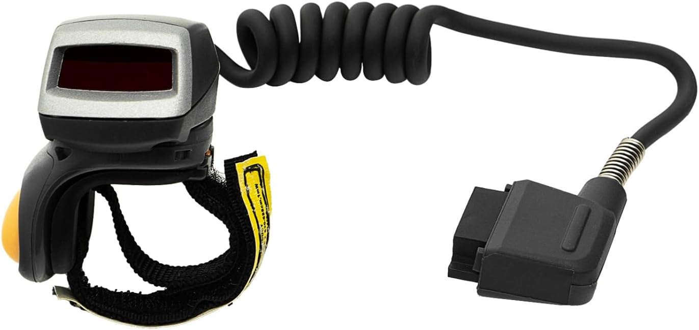 RS4000 Finger Ring Scanner 1D Laser Corded Barcode Reader for Zebra WT6000 Wearable Mobile Computer, Snsitive Accuracy Scanning (RS4000-HPCSWR)