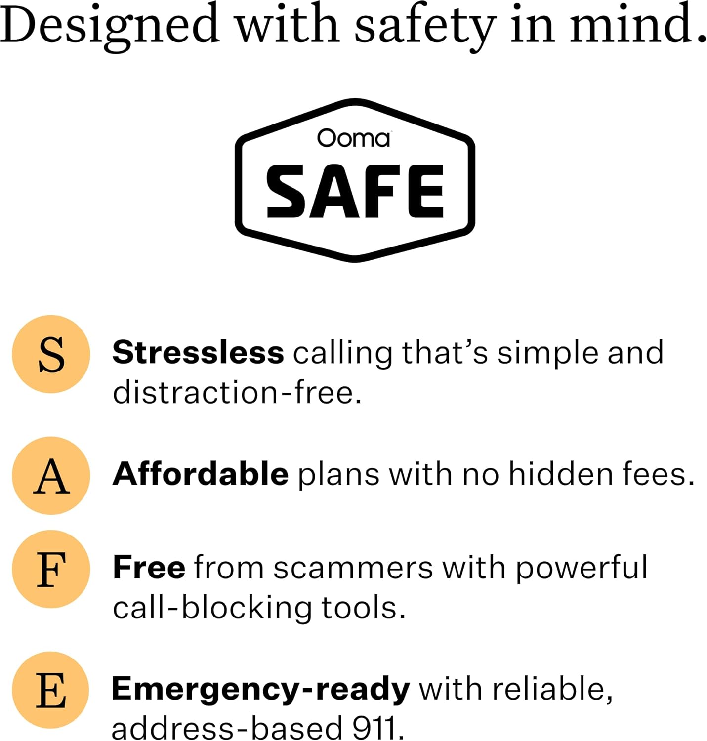Ooma Family Home Phone Service Bundle with Premier Service Plan. Includes Address-Based 911 and Text alerts, Unlimited Nationwide Calling, Call Blocking, Mobile app. Subscription Required.