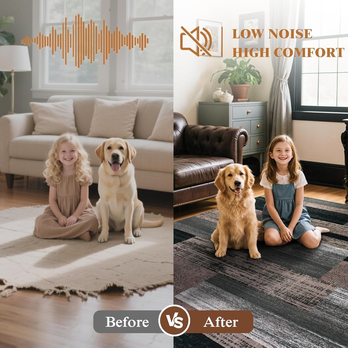 LIANLAM 8x10 Washable Area Rugs for Living Room and Bedroom, Checkered Pattern Non-Slip Carpet, Stain Resistant Low Pile Soft Rug for Dining Room,Office,Nursery,Kids Room(8x10,Chocolate)