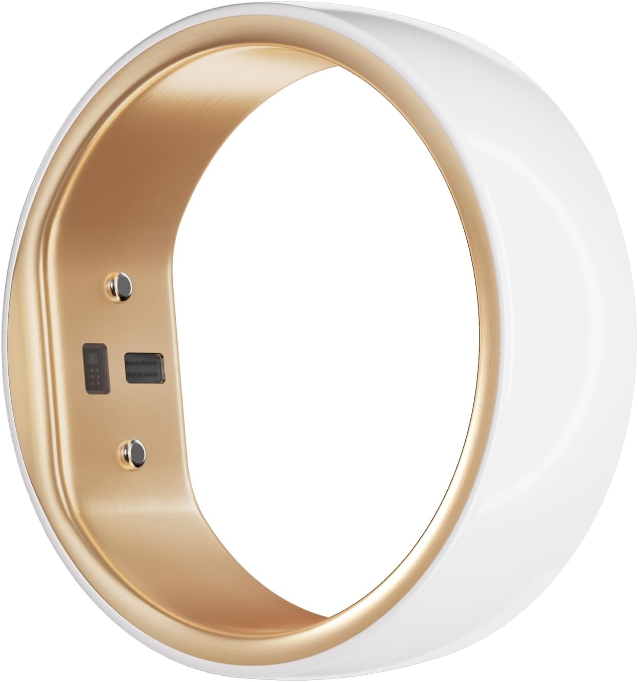 femometer Smart Ring Gen2 Ceramic | Sleep, Heart Rate & Cycle Monitoring with Free Subscription | Women's Health & Fertility Tracker with BBT Technology | Size Before You Buy - Size 8