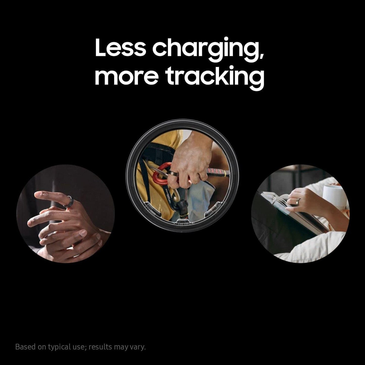SAMSUNG Galaxy Ring, AI Smart Ring, Size First w/Sizing Kit, No App Subscription, Fitness Monitor, Sleep Tracker, Up to 7-Day Battery, Size 8, Titanium Black US Version, 1Yr Manufacturer Warranty