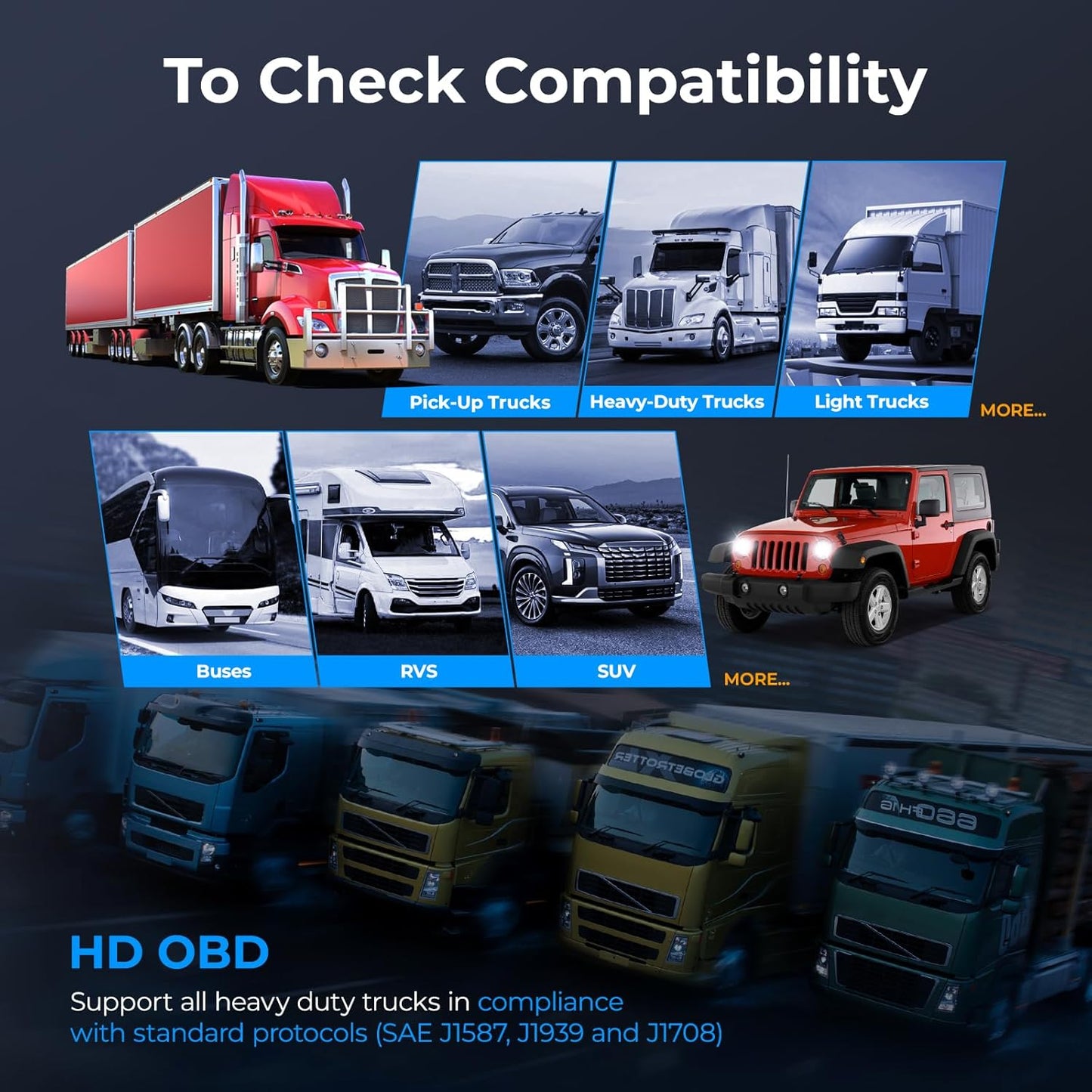NEXAS Heavy Duty Truck Scanner NL102 Full System Diesel Truck Scan Tool for Cummins, Isuzu, Freightliner, Caterpillar, Detroit, Peterbilt, 2-in-1 Code Reader Read & Clear Fault Codes for Truck & Car