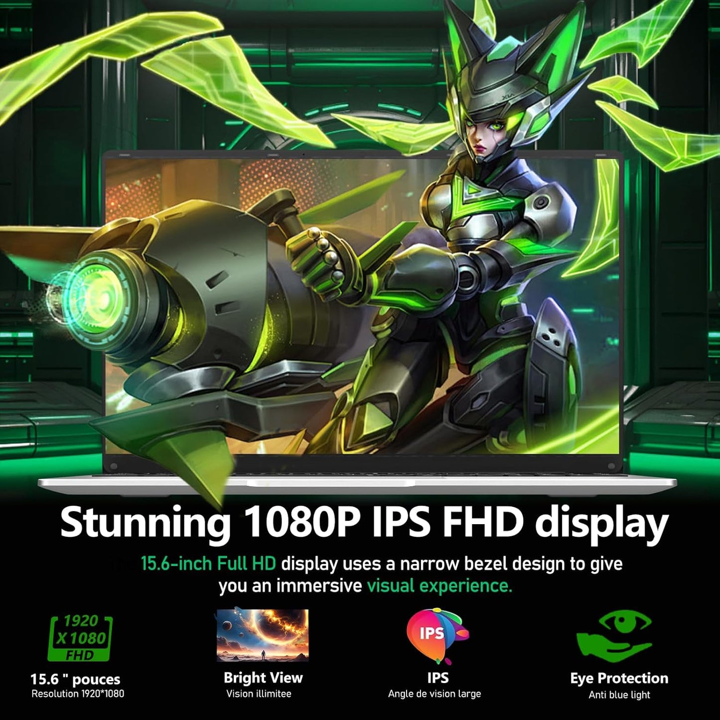 15.6" Laptop Computer DDR4 8GB RAM 256GB SSD,traditional laptop computers with N4000 (Up to 2.60 GH) 15.6 Inch FHD Display 1920*1080,Lightweight Lap top-For Students/Commuters/Business Professionals