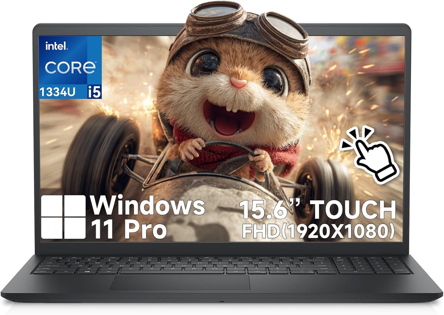 Dell Laptop 15 LDC15250 Touchscreen, Intel i5-1334U(10-Core), 20GB RAM, 512GB SSD, 15.6 FHD Anti-Glare Display for Business & Students, Windows 11 Pro, Windows Copilot
