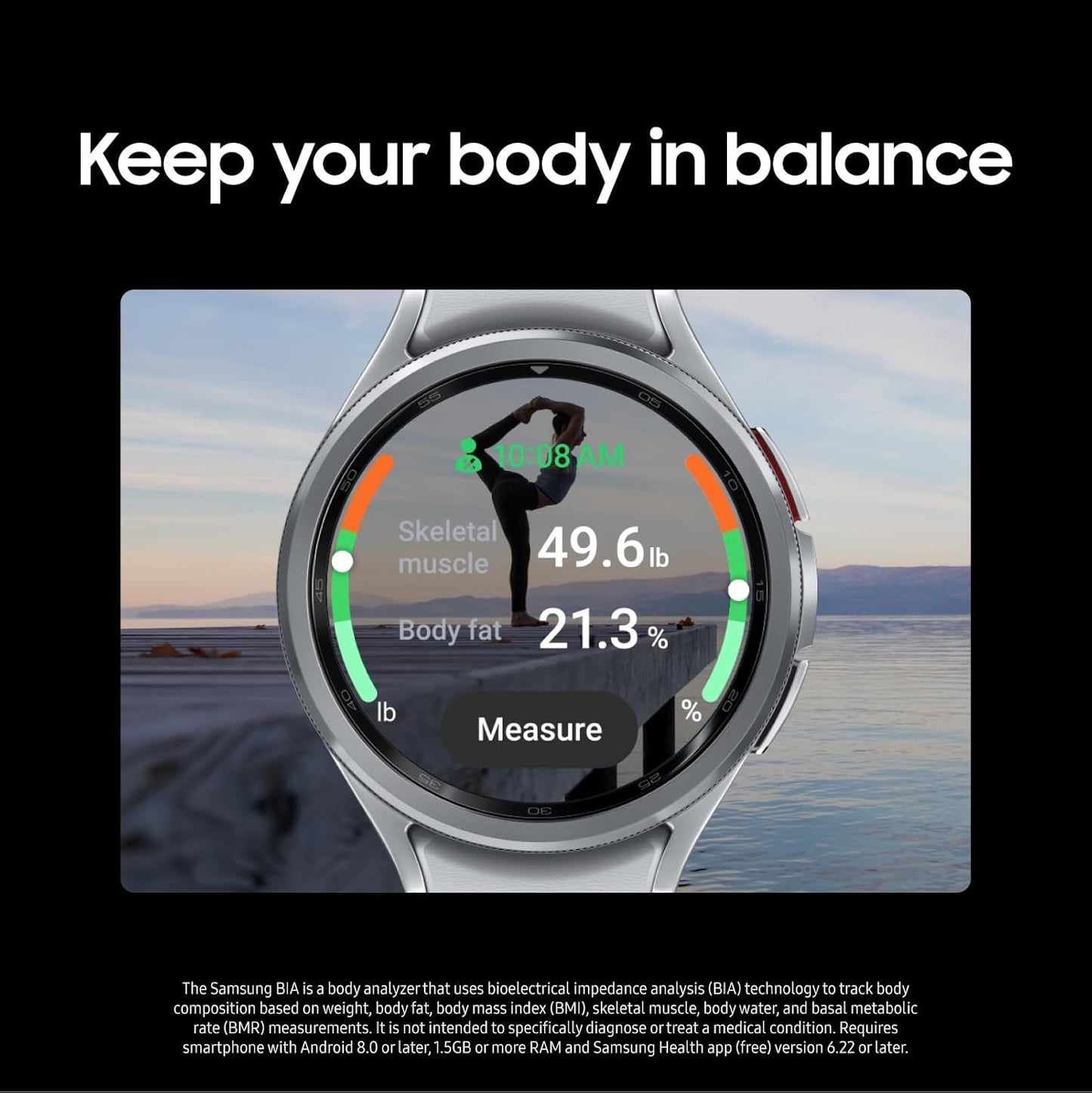 Samsung Galaxy Watch 6 Bespoke Edition 43mm Exclusive Bluetooth Smartwatch, Health, Fitness, Sleep, HR Tracker, Improved Battery, Sapphire Crystal Glass, US Version, Silver D-Buckle Band, Hybrid Blue