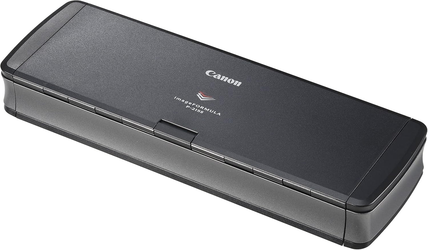 Canon imageFORMULA P-215II Mobile Document Scanner, Black, 1.6" x 11" x 3.7"