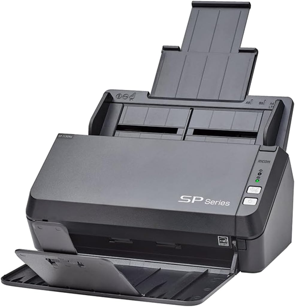 RICOH SP-1130Ne Easy-to-Use Color Duplex Document Scanner with Automatic Document Feeder (ADF) and Twain Driver