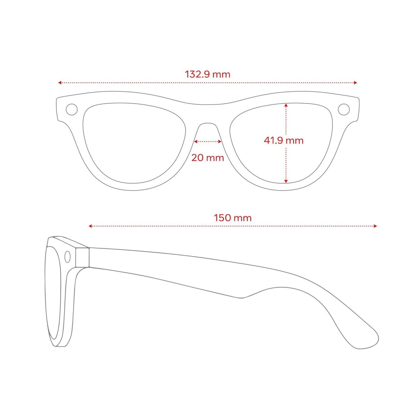 Ray-Ban Meta (Gen 2), Skyler, Shiny Black | Smart AI Glasses for Men, Women — 2x Battery Life — 3K Ultra HD Resolution — 12 MP Ultra-Wide Camera, Audio, Video — Green Lenses — Wearable Technology