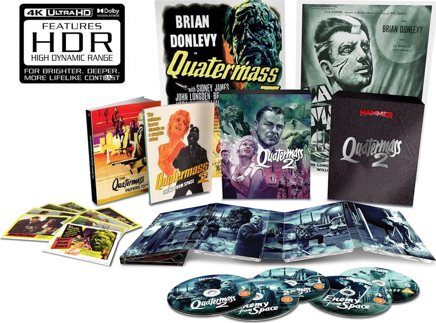 The Quatermass Xperiment / Quatermass 2 – 4K Limited Edition Boxsets Bundle Blu-Ray