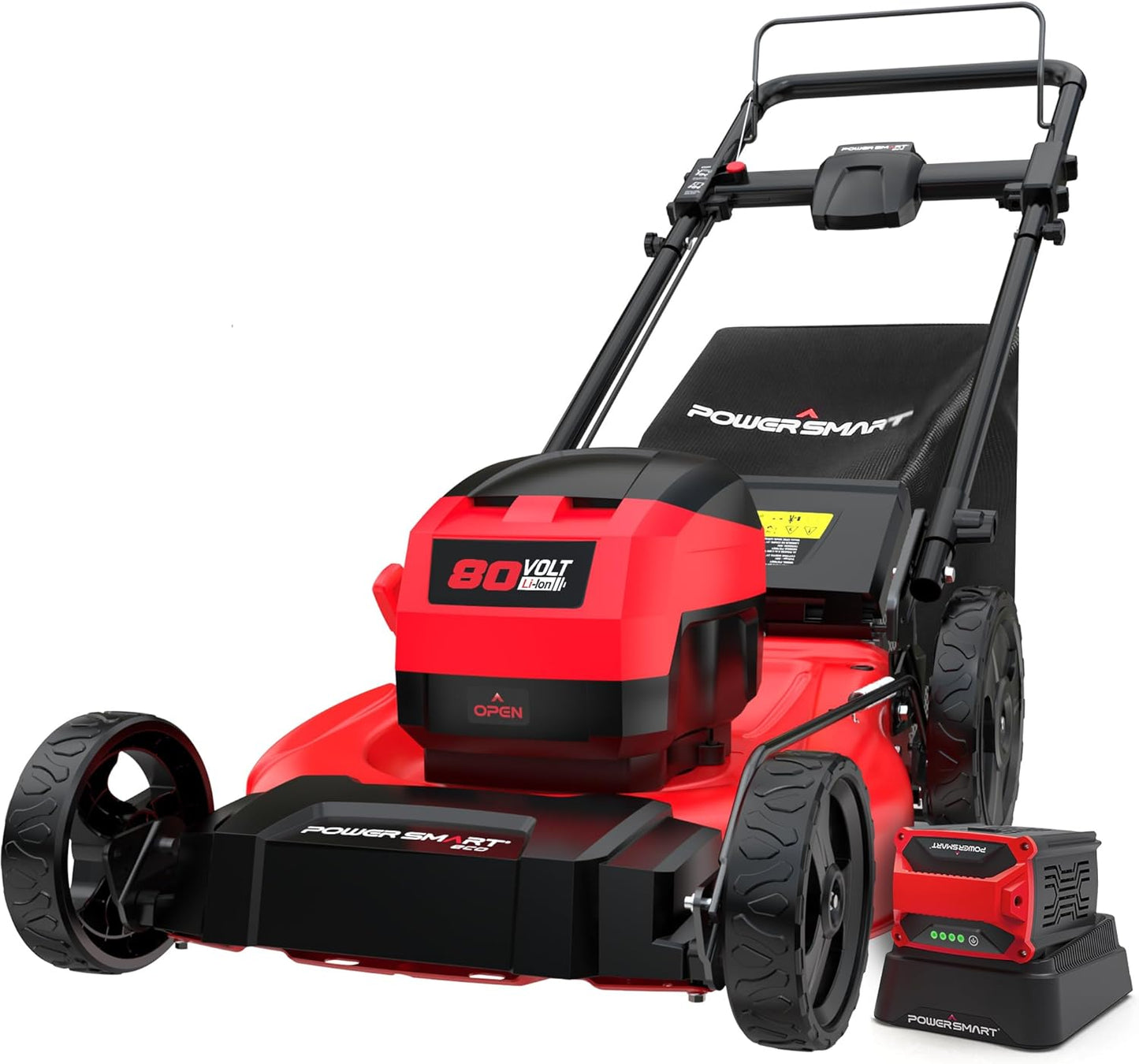 Powersmart 80V 21" Brushless Cordless Lawn Mower (Push) Battery Lawn Mower with 6.0Ah Battery and Charger 2026 Version