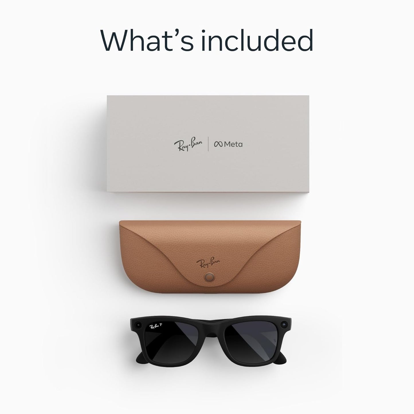 Ray-Ban Meta (Gen 2), Wayfarer, Matte Black | Smart AI Glasses for Men, Women — 2X Battery Life — 3K HD Resolution — 12 MP Ultra-Wide Camera, Audio, Video — Polarized Gradient Graphite Lenses