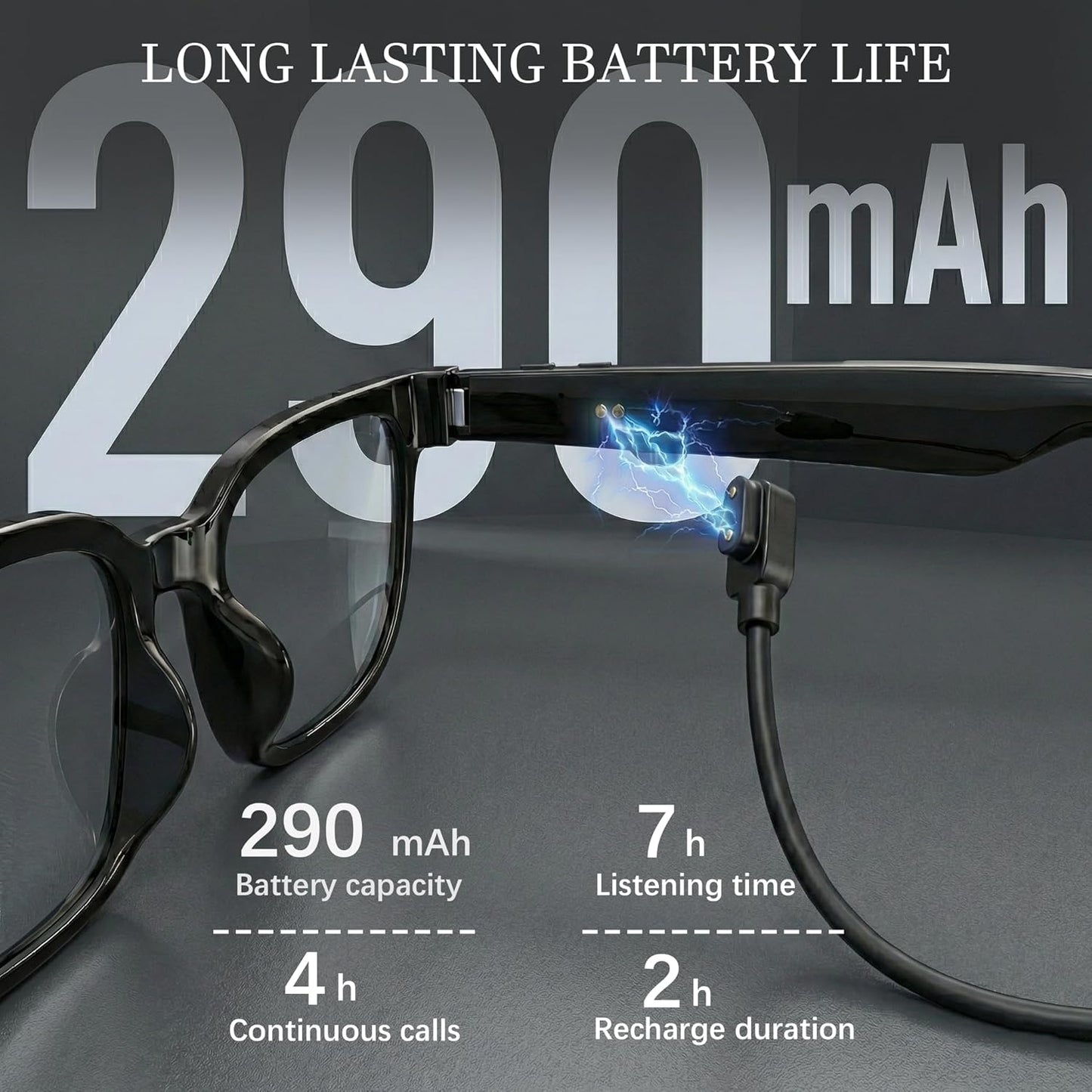 EarlySincere 4K Camera Smart Glasses with ChatGPT AI, Blue Light Blocking Lenses + Extra Sunglasses, Live Translation & Bluetooth Audio, Hands-Free POV Video Recording Eyewear