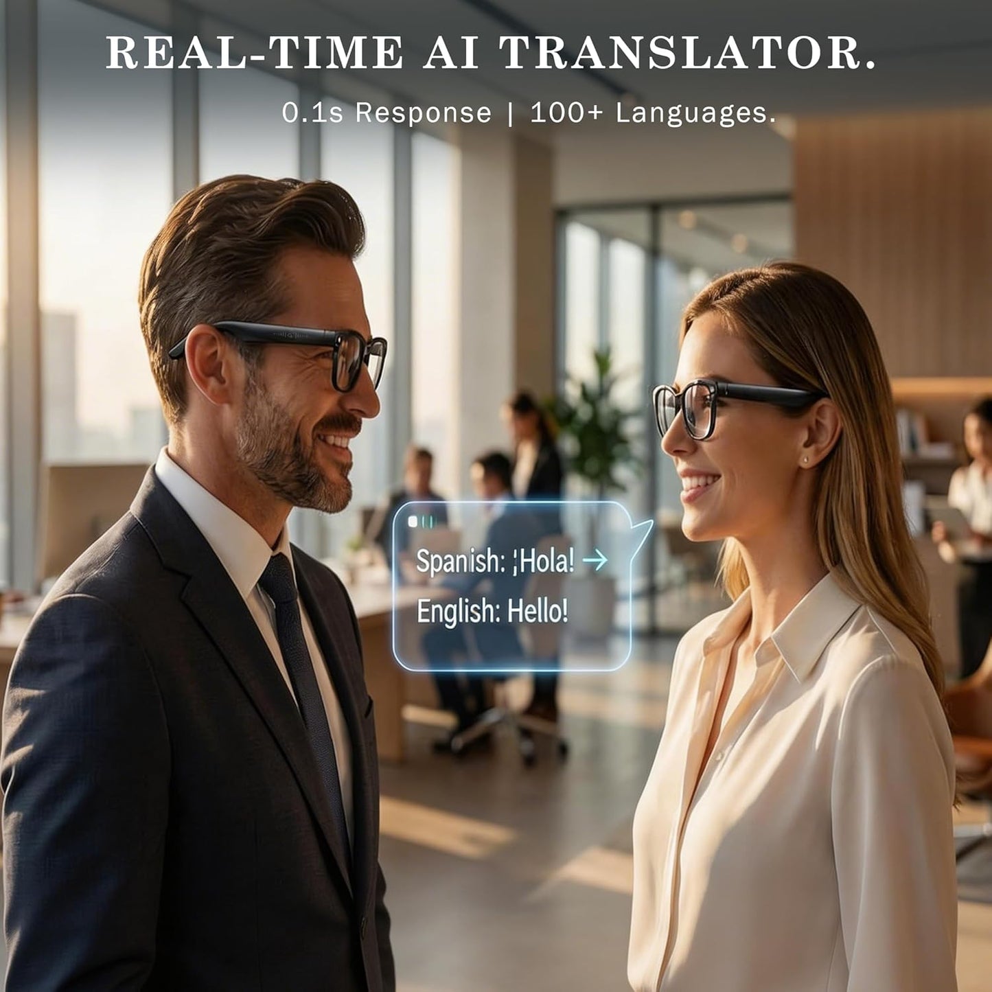 EarlySincere 4K Camera Smart Glasses with ChatGPT AI, Blue Light Blocking Lenses + Extra Sunglasses, Live Translation & Bluetooth Audio, Hands-Free POV Video Recording Eyewear
