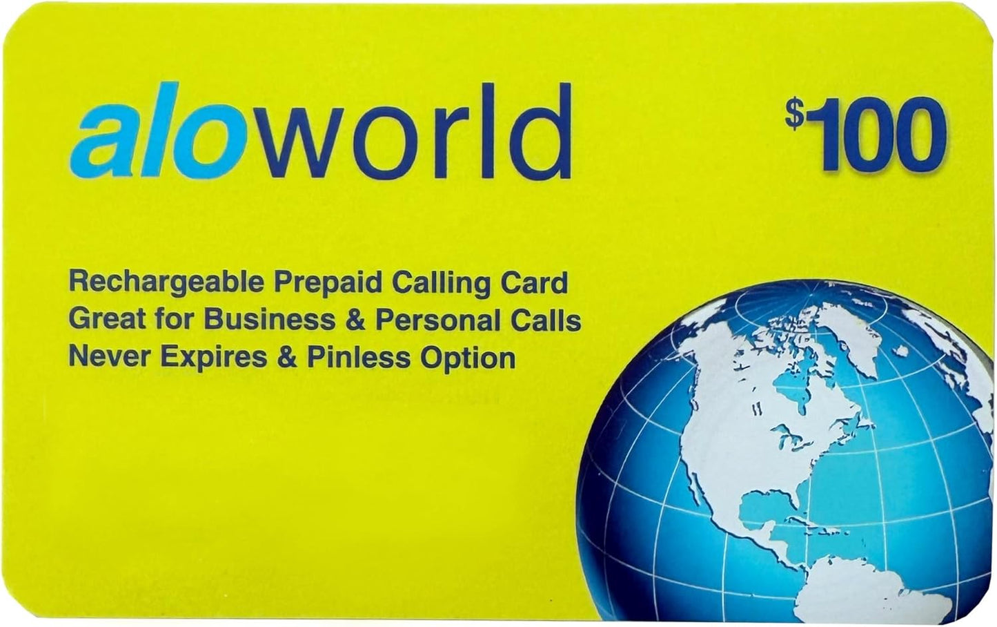 Phone Card for International & Domestic Calls, Prepaid Calling Card for Any Phones & Payphones | $100 USD