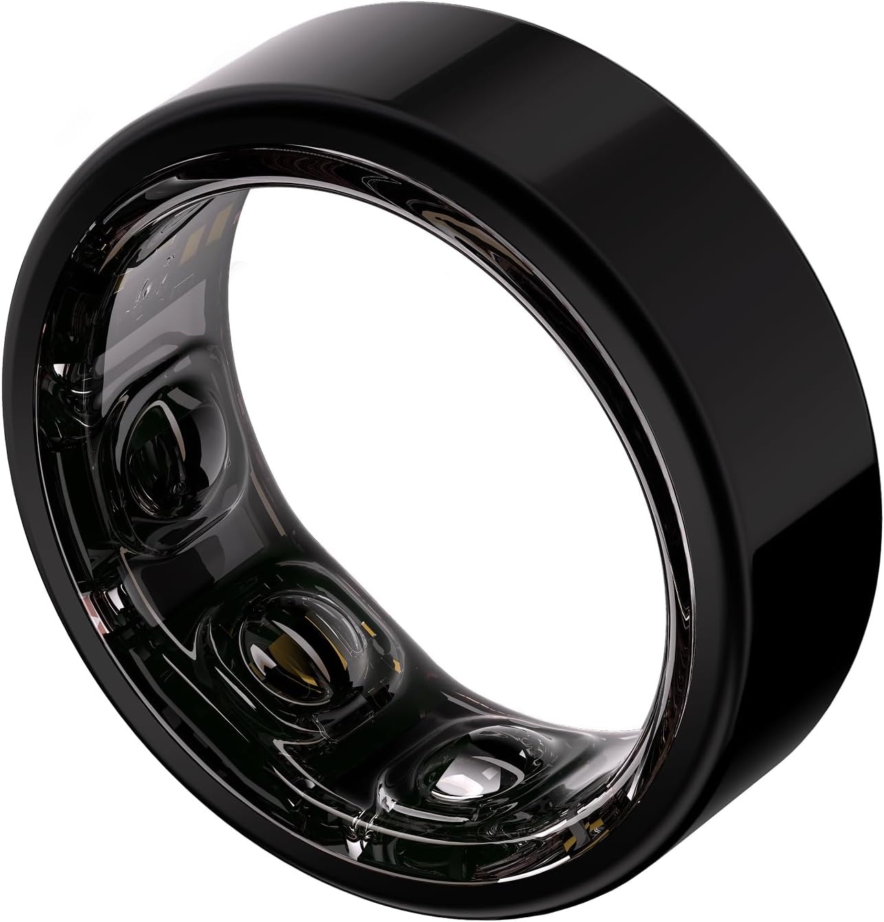 002 - AI Smart Ring, No Subscription Fee, 10-Day Battery Life, Sleep/Sport/Stress/Heart Rate/HRV/Blood Oxygen/Women's Health/Biological Age Tracker, Titanium, 5ATM Waterproof (Black, 9)