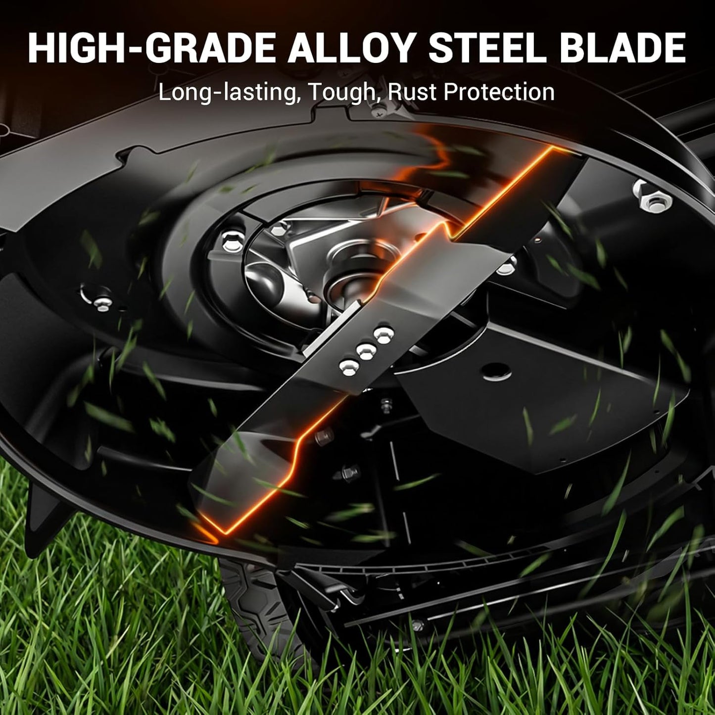 21" Self-Propelled Gas Lawn Mower, 170CC Engine, 3-in-1 with Mulching and Side Discharge, 7 Position Cutting Height Adjustment for Yard and Garden