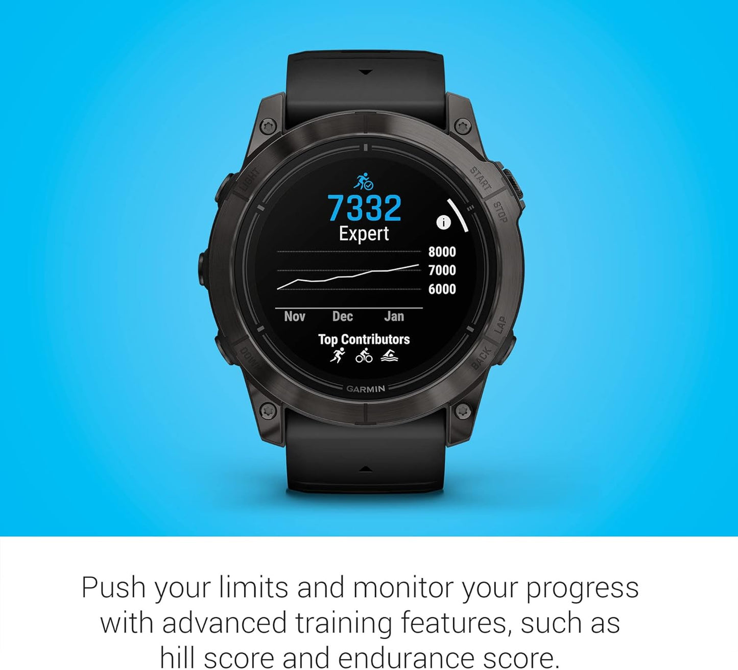 Garmin epix Pro (Gen 2) Sapphire Edition, 51mm, High Performance Smartwatch, Advanced Training Technology, Built-in Flashlight, Black (Renewed)